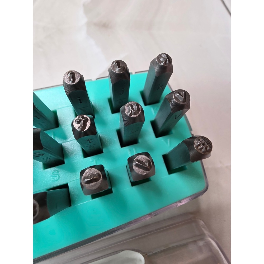 ImpressArt Juniper 3mm Lowercase Metal Stamp Set 33pc Jewelry SC1320AM-3mm-M K2 - Picture 8 of 16